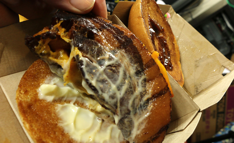 Illustration for article titled Snacktaku Eats Arby's Smokehouse Pork Belly Sandwich